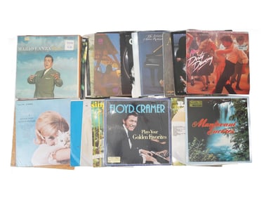 LARGE COLLECTION OF 41 VARIOUS VINYL MUSIC RECORDS