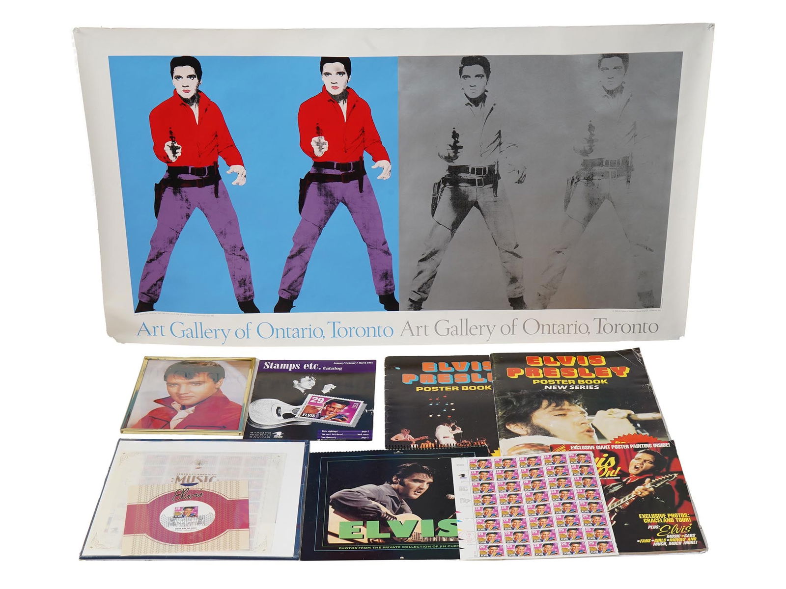 LOT OF COLLECTIBLE ELVIS PRESLEY MEMORABILIA (1 of 17)