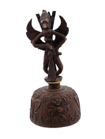 ANTIQUE INDONESIAN SCREAMING GARUDA BRONZE BELL