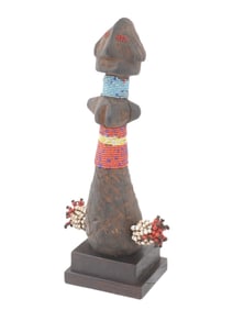 AFRICAN NORTH CAMEROON FALI BEADED FERTILITY DOLL