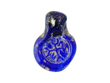 ANCIENT BYZANTINE EMPIRE GLASS AMULET PENDANT