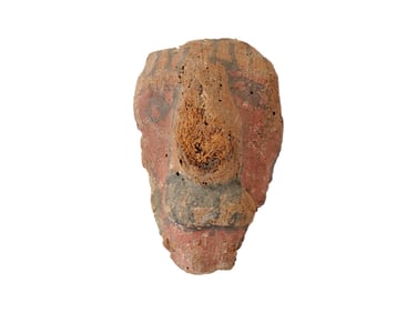 ANCIENT EGYPTIAN MUMMY LINEN FRAGMENT ANIMAL COFFIN