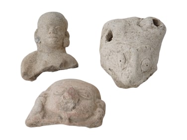 ANCIENT PRE COLUMBIAN TAINO TERRACOTTA FRAGMENTS
