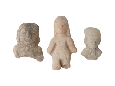 ANCIENT PRE COLUMBIAN TAINO TERRACOTTA FRAGMENTS
