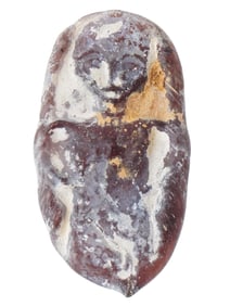 ANCIENT BYZANTINE GLASS MEDALLION 600 TO 900 AD