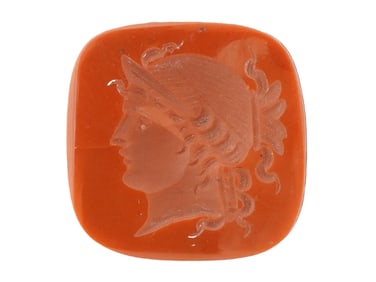 ANTIQUE VICTORIAN RED CARNELIAN INTAGLIO SEAL