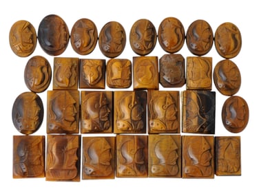 COLLECTION OF ANTIQUE HAND CARVED CAMEOS