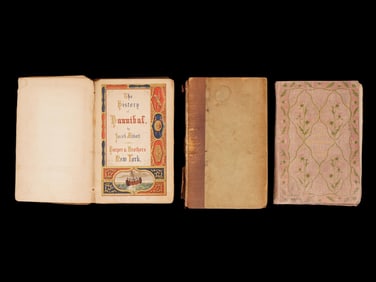 THREE ANTIQUE AMERICAN BOOKS IN ENGLISH