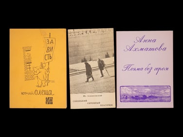 LOT OF RUSSIAN OLESHA AKHMATOVA ALESHKOVSKY BOOKS