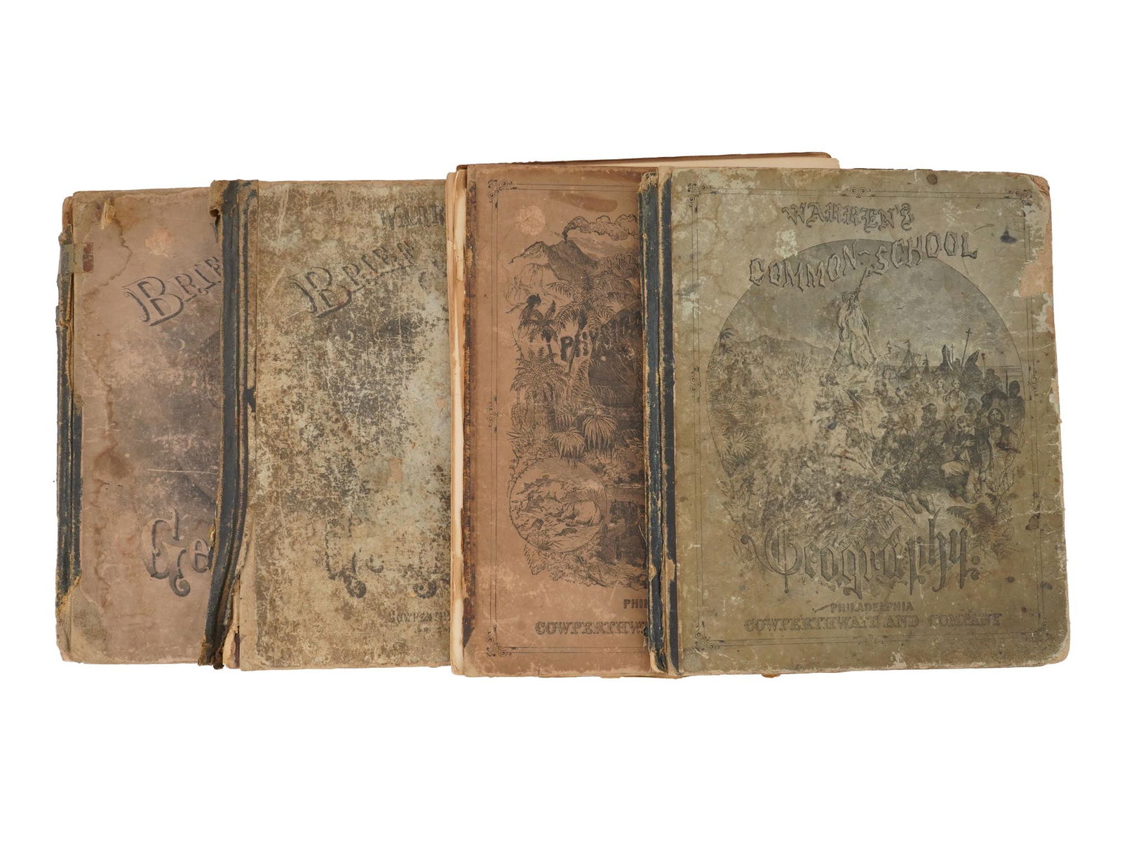 ANTIQUE WARRENS GEOGRAPHY FIRST EDITION BOOKS (1 of 11)