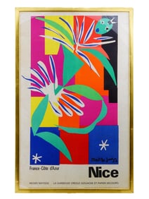 HENRI MATISSE 1965 CREOLE DANCER EXHIBITION POSTER