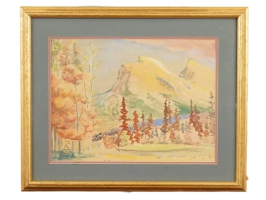 FRANKLIN CARMICHAEL CANADIAN WATERCOLOR PAINTING