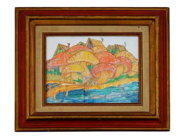 AMERICAN MIXED MEDIA PAINTING BY CHARLES BIBBS