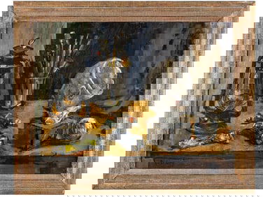 ISAAC DOBRINSKY RUSSIAN FRENCH OIL PAINTING 1948