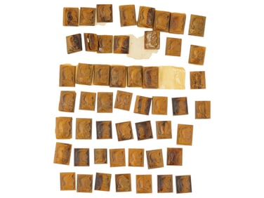 COLLECTION OF PORTRAIT CARVED TIGERS EYE CAMEOS