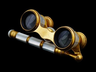 ANTIQUE FRENCH OPERA MOP BINOCULARS BY IRIS OF PARIS