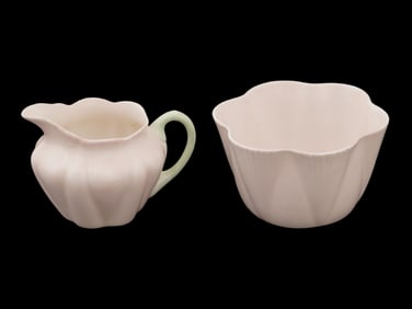SHELLEY ENGLAND DAINTY PORCELAIN BOWL AND CREAMER