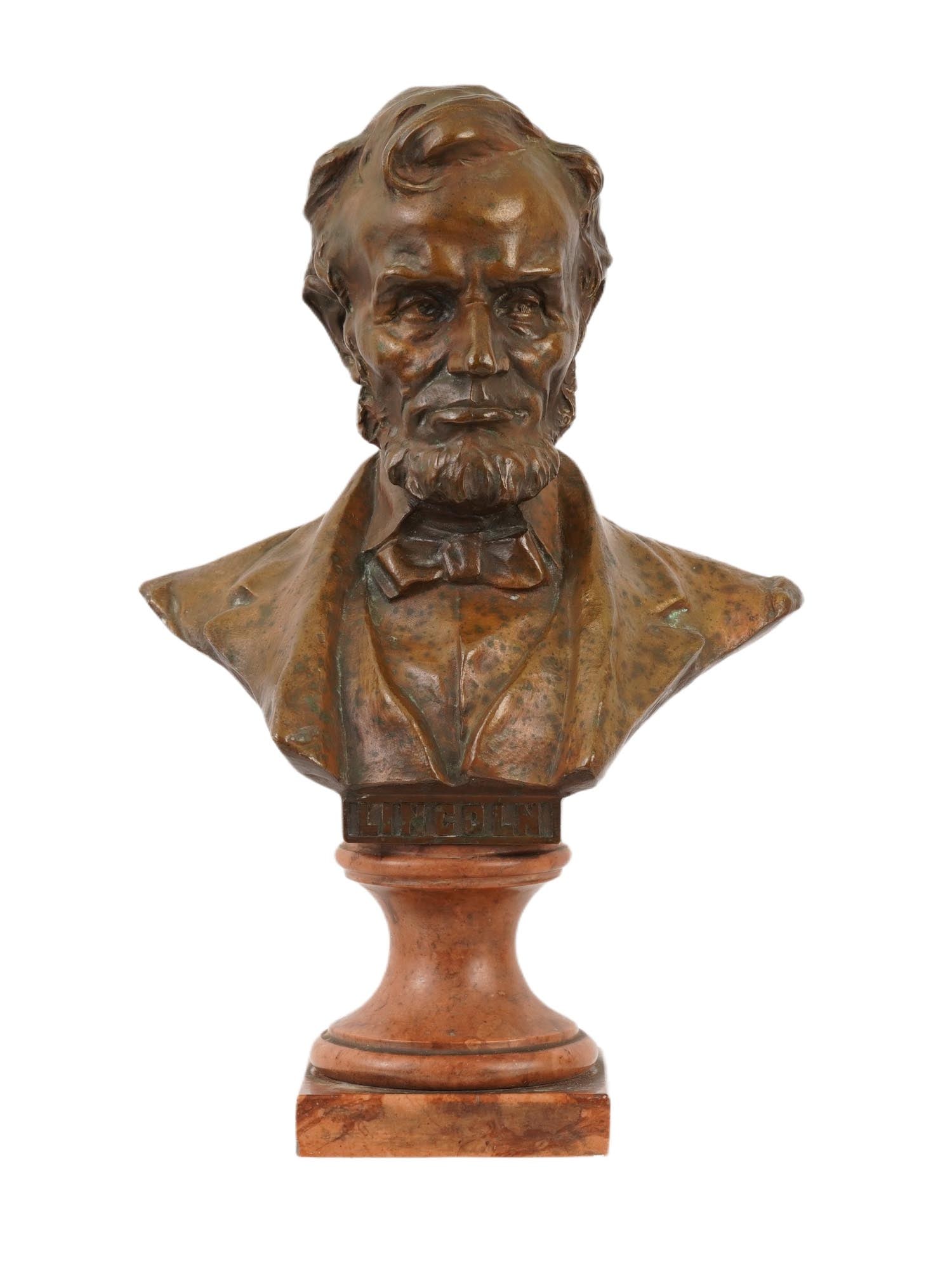 ATTR HANS MULLER BRONZE SCULPTURE OF ABRAHAM LINCOLN (1 of 8)