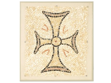 ANCIENT BYZANTINE MOSAIC OF CROSS 400 TO 600 AD
