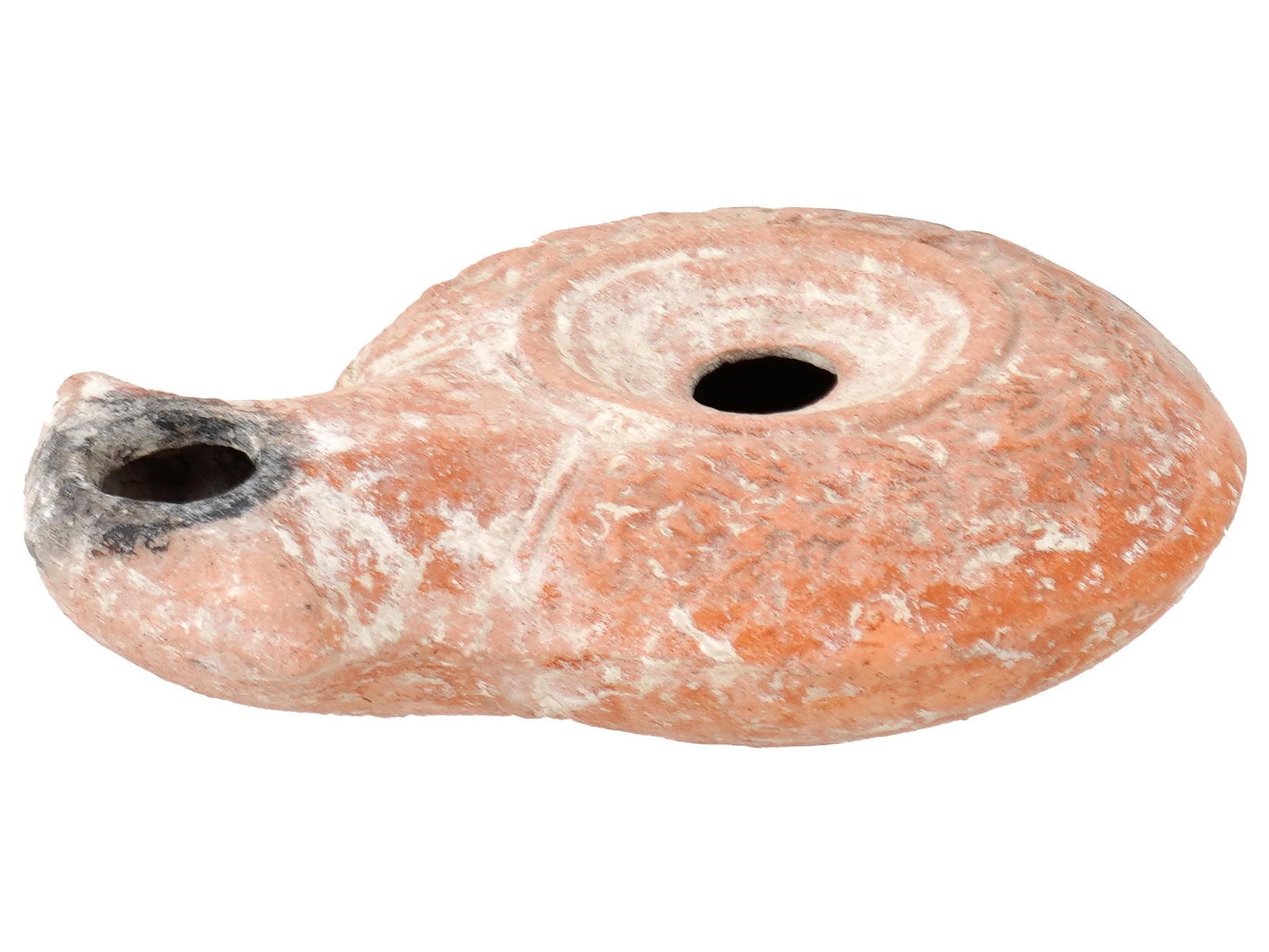 100 TO 300 AD ANCIENT ROMAN TERRACOTTA OIL LAMP (1 of 3)