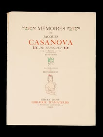 BRUNELLESCHI MEMOIRS DE CASANOVA 1886 FRENCH BOOK RENE GROOS