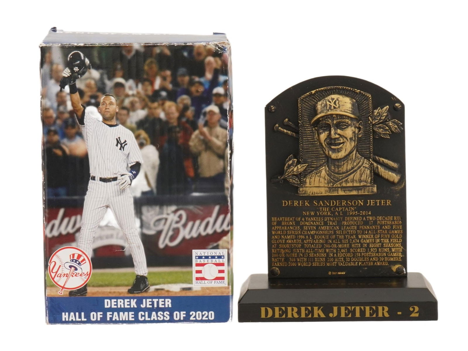 AMERICAN LTD DEREK JETER NBHOF SOUVENIR PLAQUE (1 of 8)