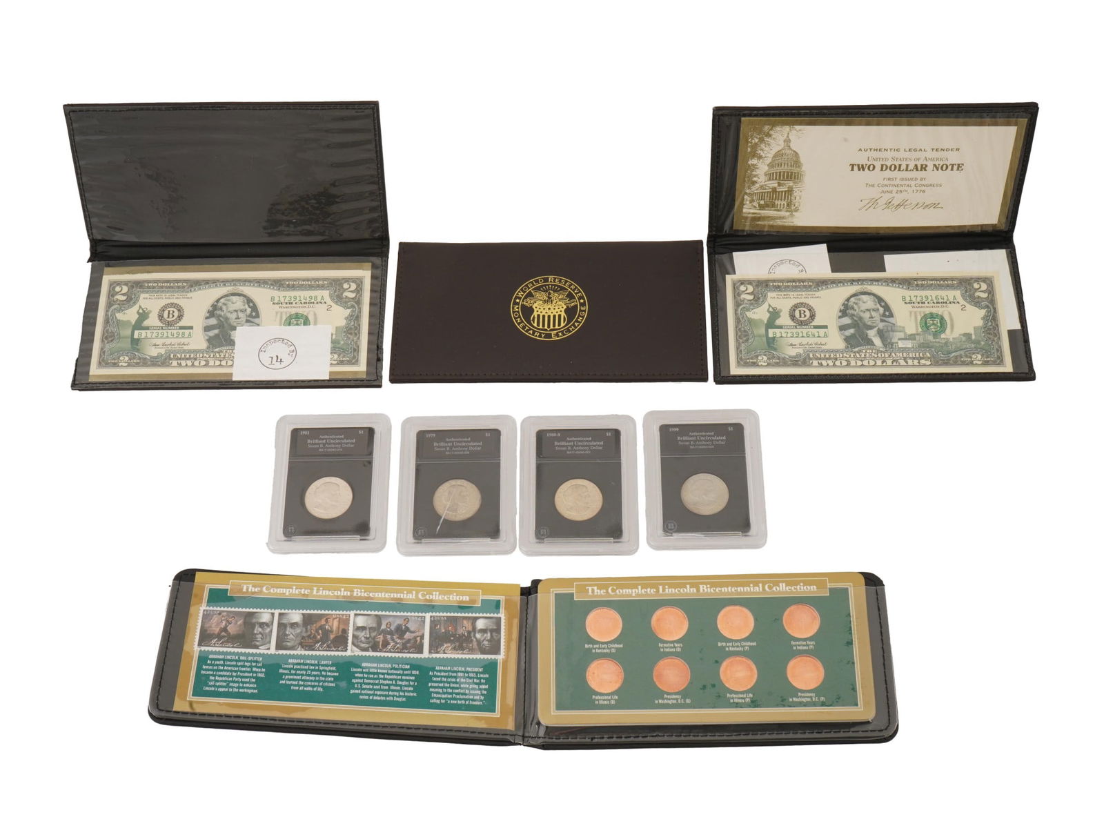 COLLECTION OF AMERICAN COINS LINCOLN SET BANKNOTES (1 of 8)