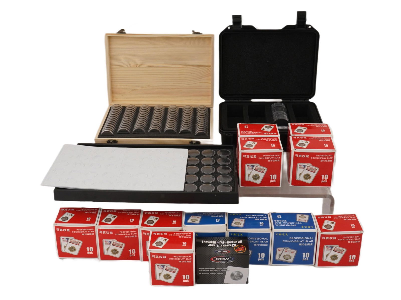 PROFESSIONAL COIN DISPLAY SLABS, CASES, AND STARTER COINS