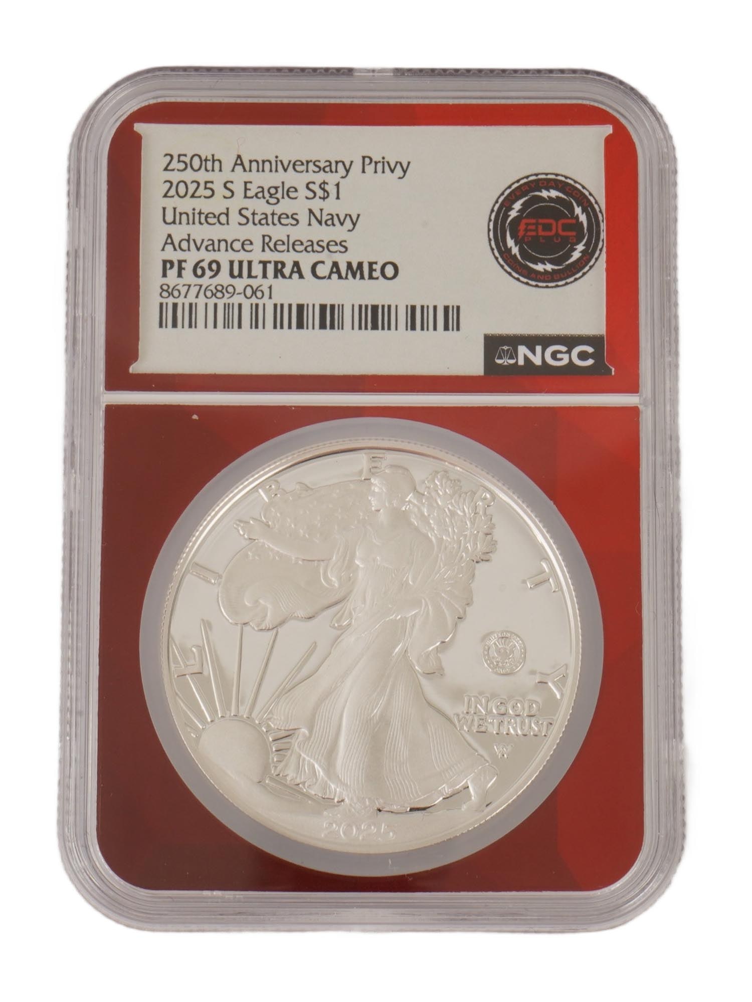 250TH ANNIVERSARY PRIVY 2025 SILVER EAGLE COIN (1 of 4)