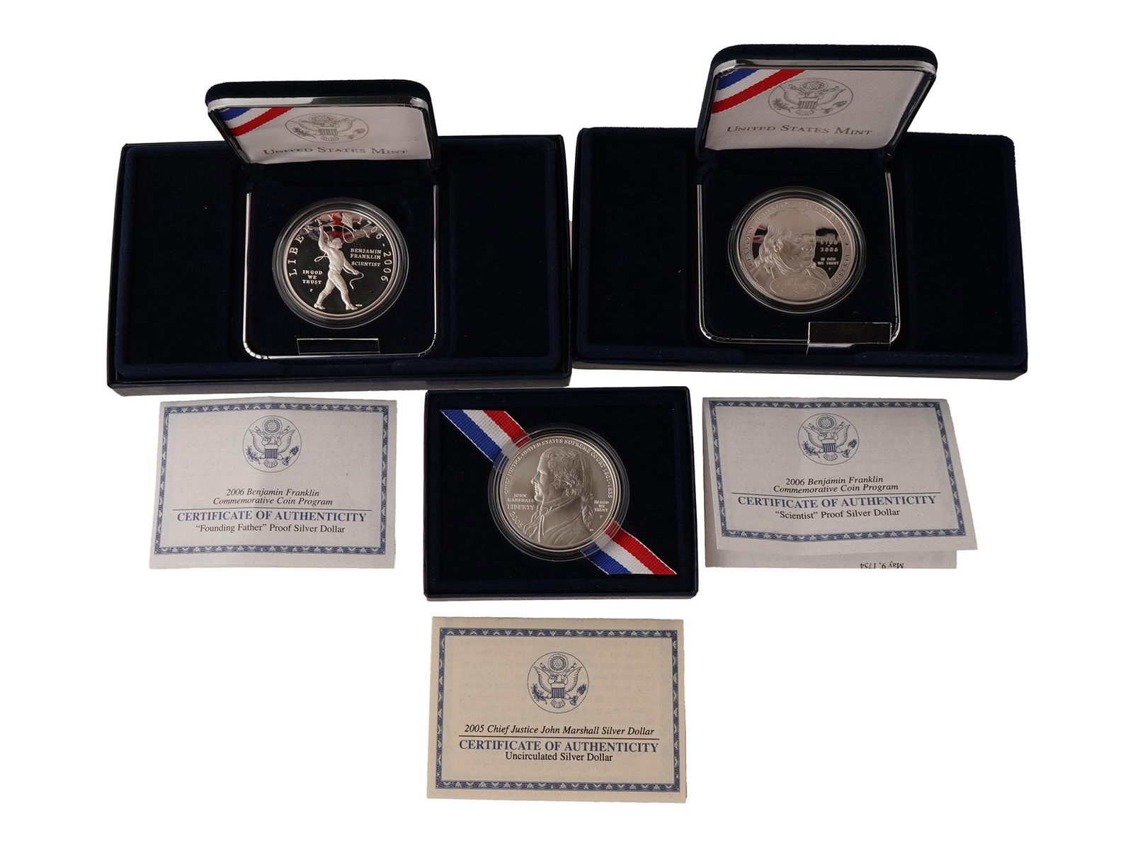 US MINT COMMEMORATIVE SILVER DOLLAR COINS IOB (1 of 7)