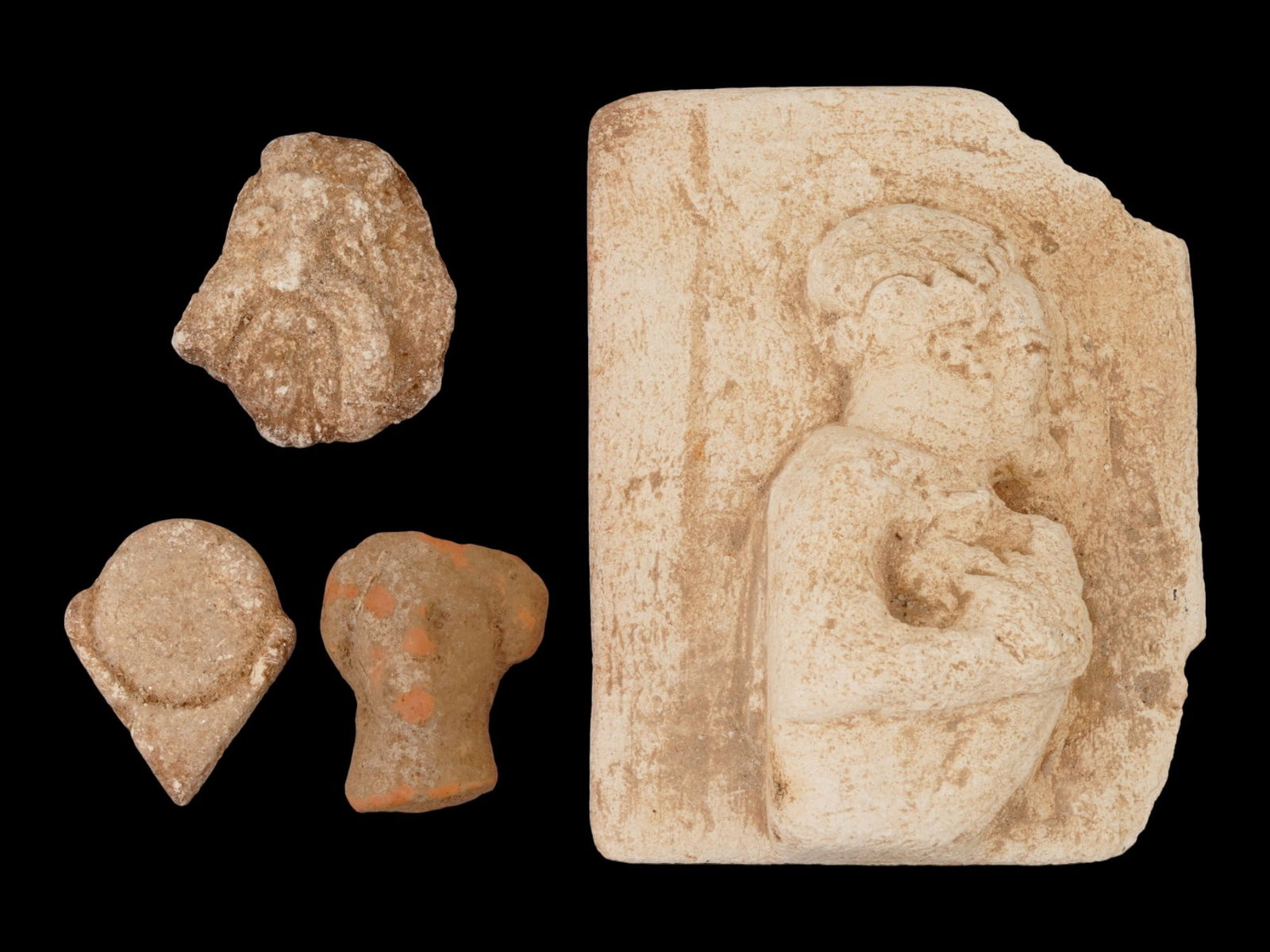 ANCIENT GRECO ROMAN TERRACOTTA AND STONE ARTIFACTS (1 of 6)