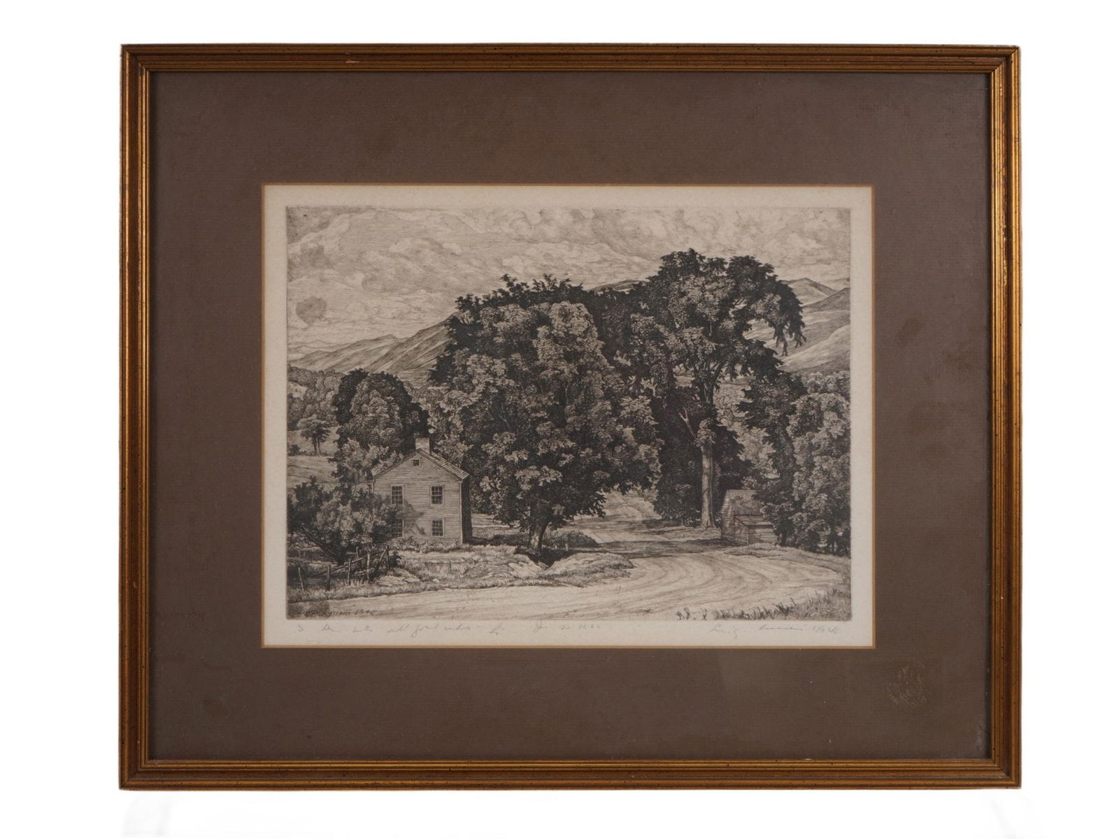 LUIGI LUCIONI AMERICAN LANDSCAPE ETCHING ROUTE 7 (1 of 5)