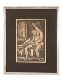 FRENCH WOOD CUT PRINT BY GEORGES ROUAULT