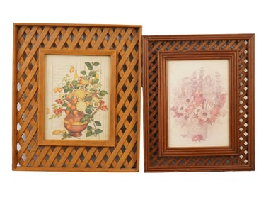 VINTAGE FLORAL STILL LIFE PRINTS ROBERT LAESSIG