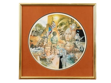 WE THE PEOPLE BY JONAS GERARD OFFSET PRINT PAINTING