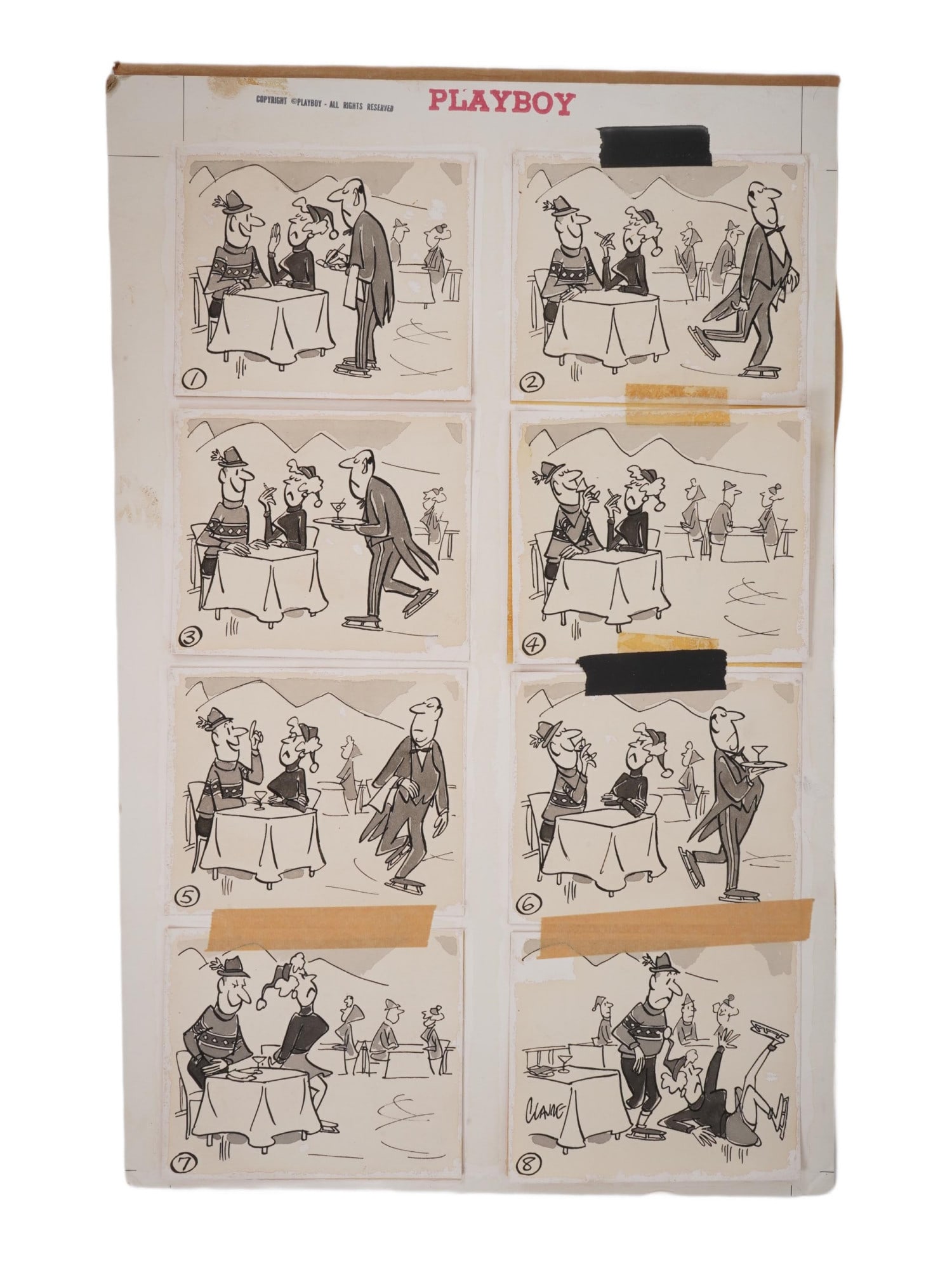 CLAUDE SMITH CARTOON ILLUSTRATIONS FOR PLAYBOY 1959 (1 of 4)