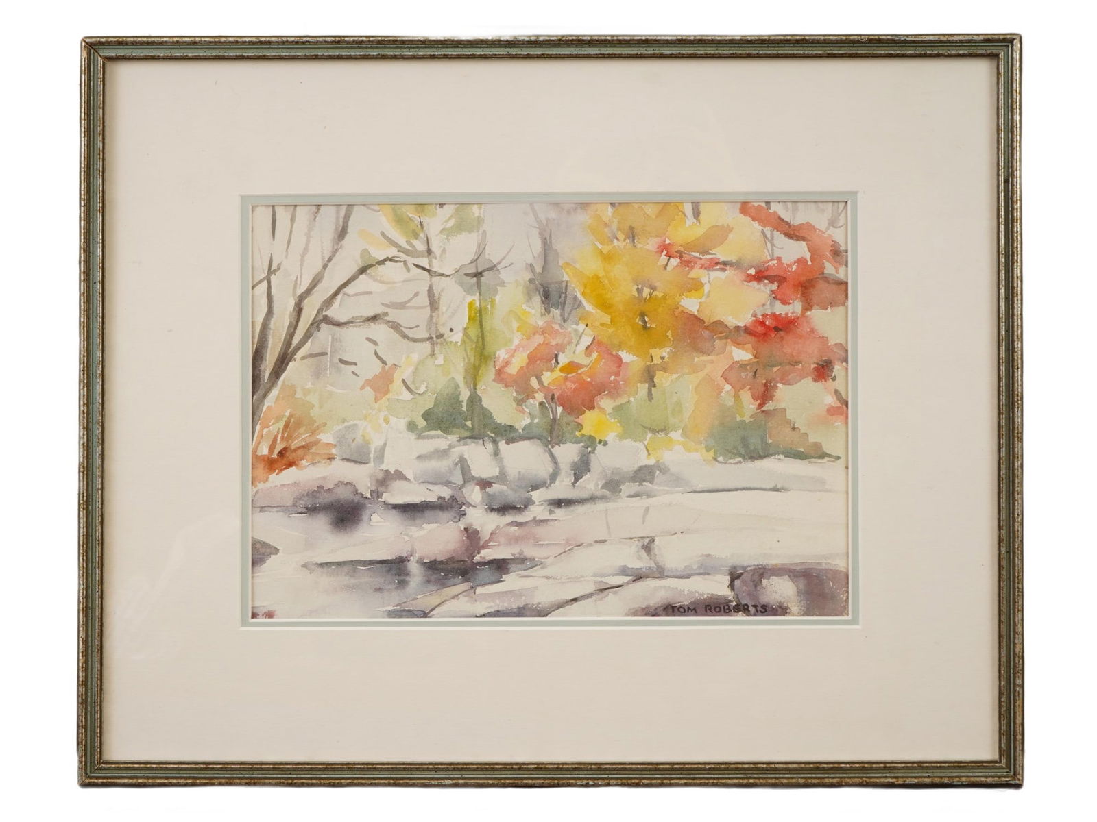 CANADIAN WATERCOLOR PAINTING SIGNED THOMAS ROBERTS (1 of 6)