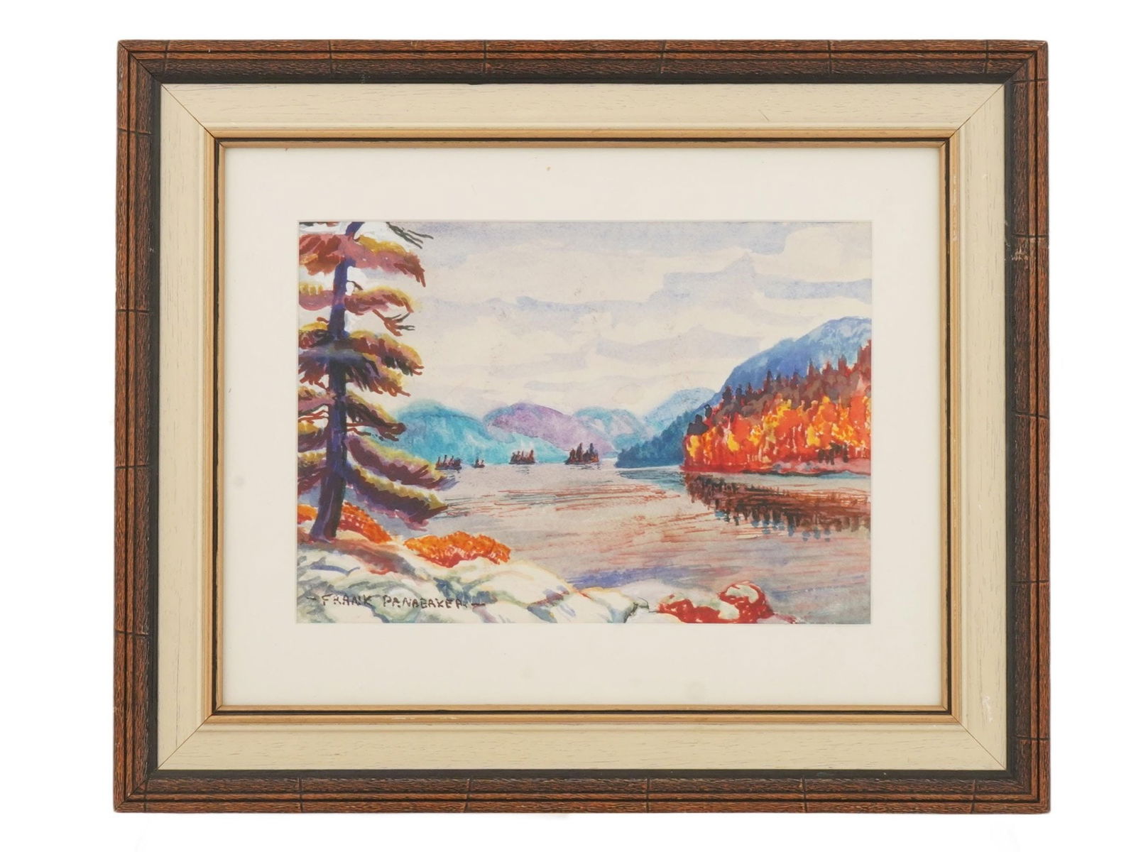 CANADIAN WATERCOLOR PAINTING SIGNED FRANK PANABAKER (1 of 5)