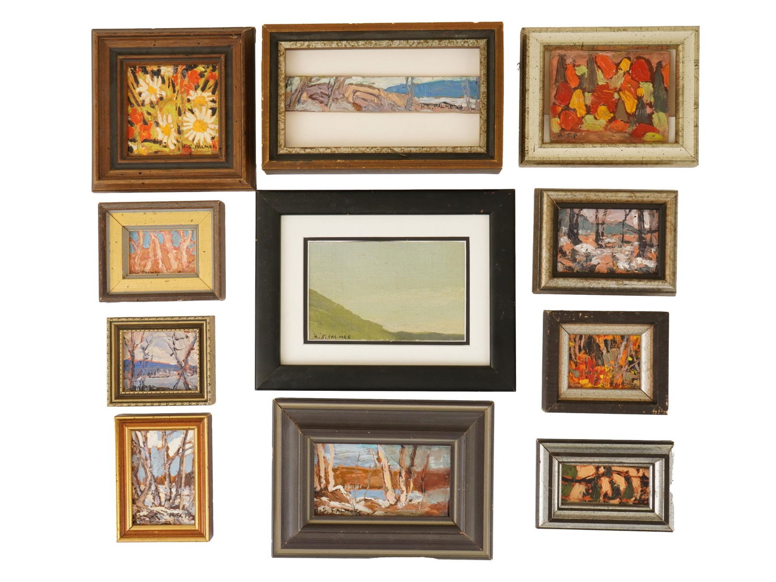 CANADIAN OIL MINIATURE PAINTINGS BY HERBERT S PALMER (1 of 15)