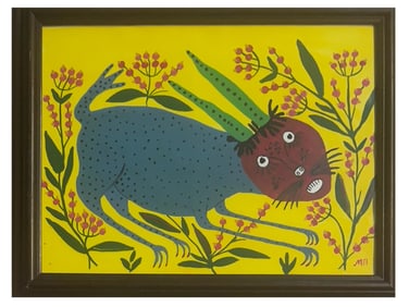 MARIA PRYMACHENKO UKRAINIAN WATERCOLOR PAINTING