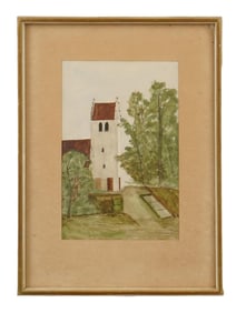 SWEDISH WATERCOLOR PAINTING SIGNED KRISTENSSON