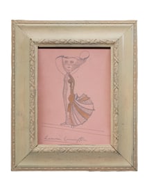 ATTR L CARRINGTON MEXICAN SURREALIST PAINTING W DOC