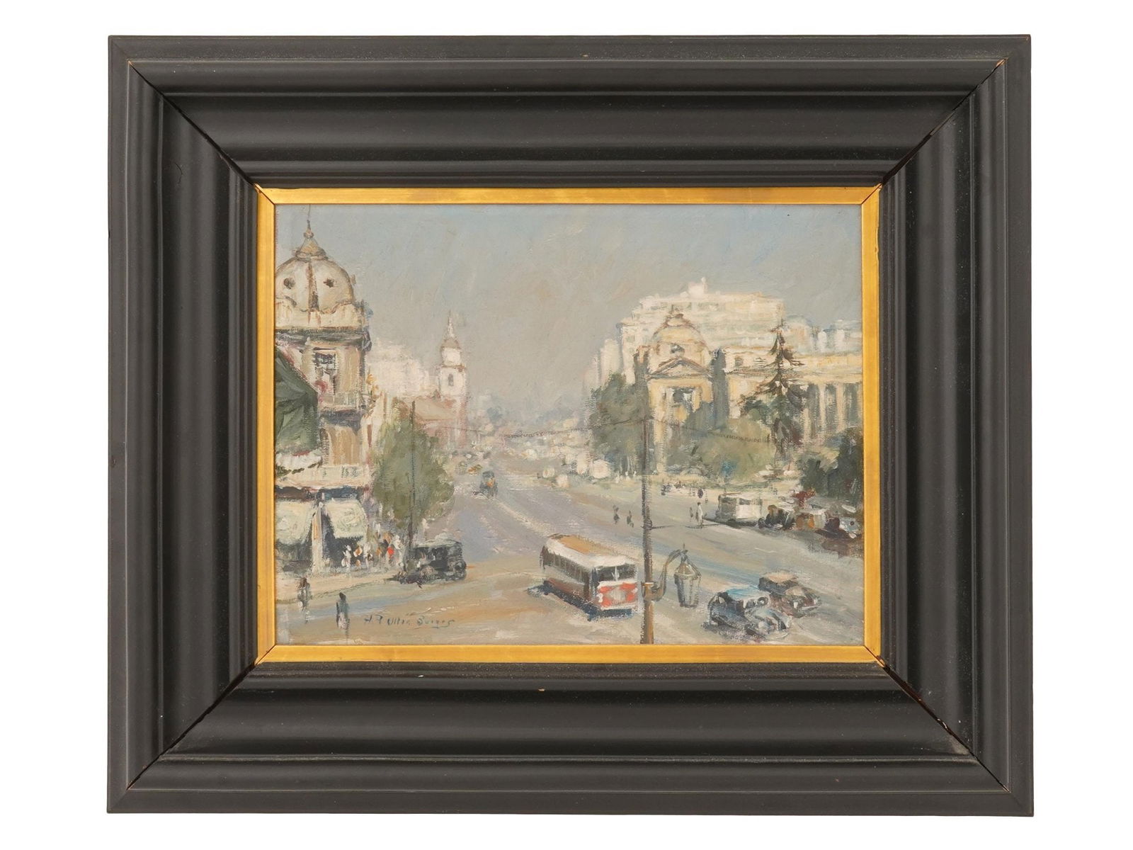 VINTAGE MID CEN CHILEAN OIL PAINTING BY BURGOS (1 of 6)