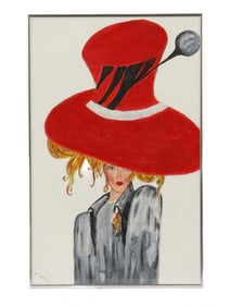 MIXED MEDIA PAINTING SIGNED MERAB KOPALEISHVILI