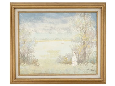 PIERRE DU BOIS FRENCH LANDSCAPE OIL PAINTING