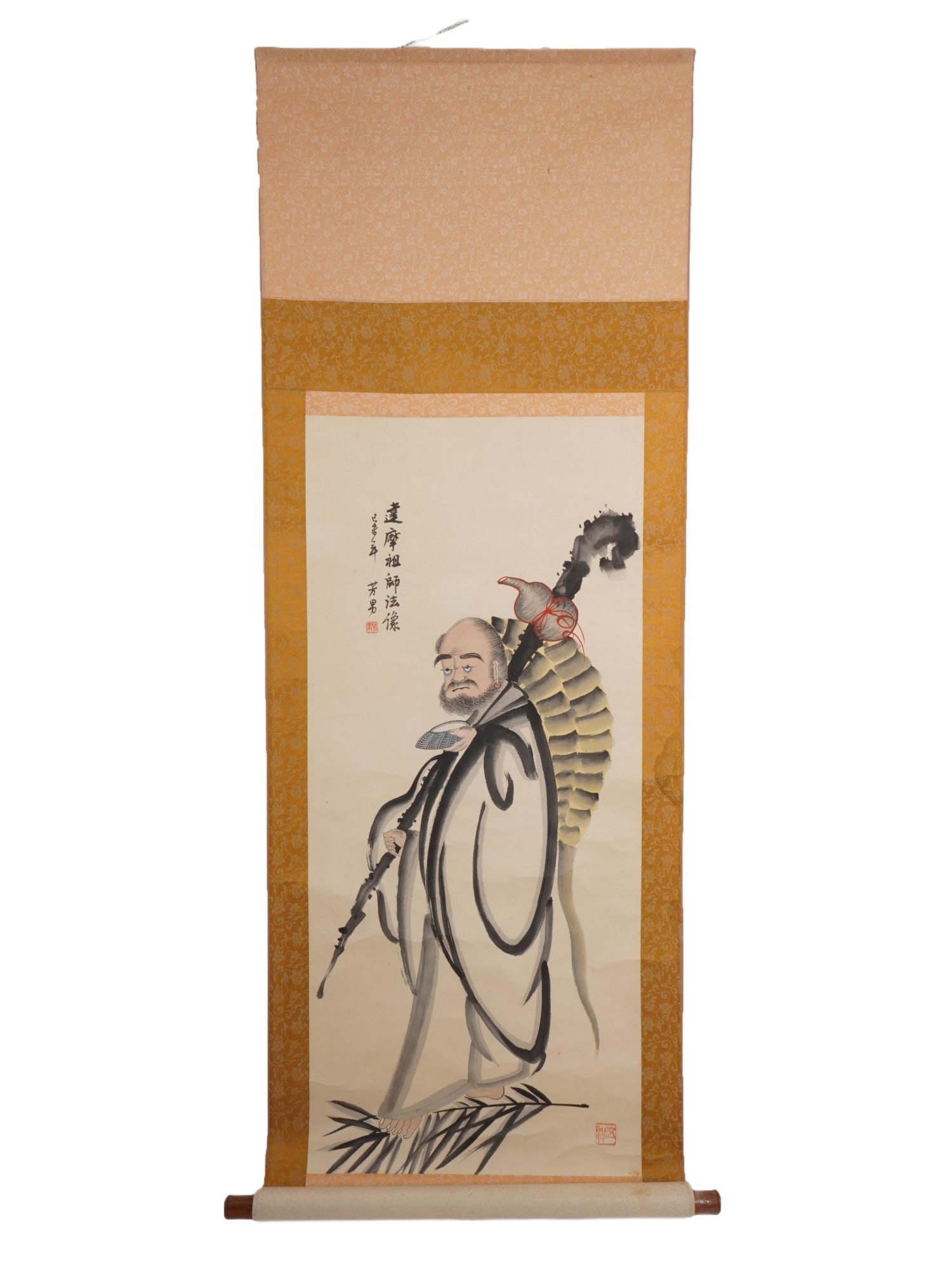 CHINESE HANGING SCROLL PAINTING OF BODHIDHARMA (1 of 5)