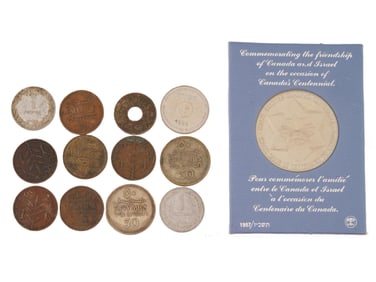 NUMISMATIC GROUP VINTAGE COINS BRITISH PALESTINE