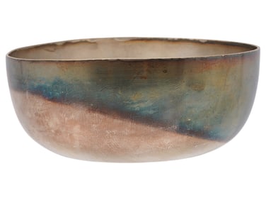 MID 20TH C ENGLISH SILVER PLATED BOWL FOUR STAR EPNS