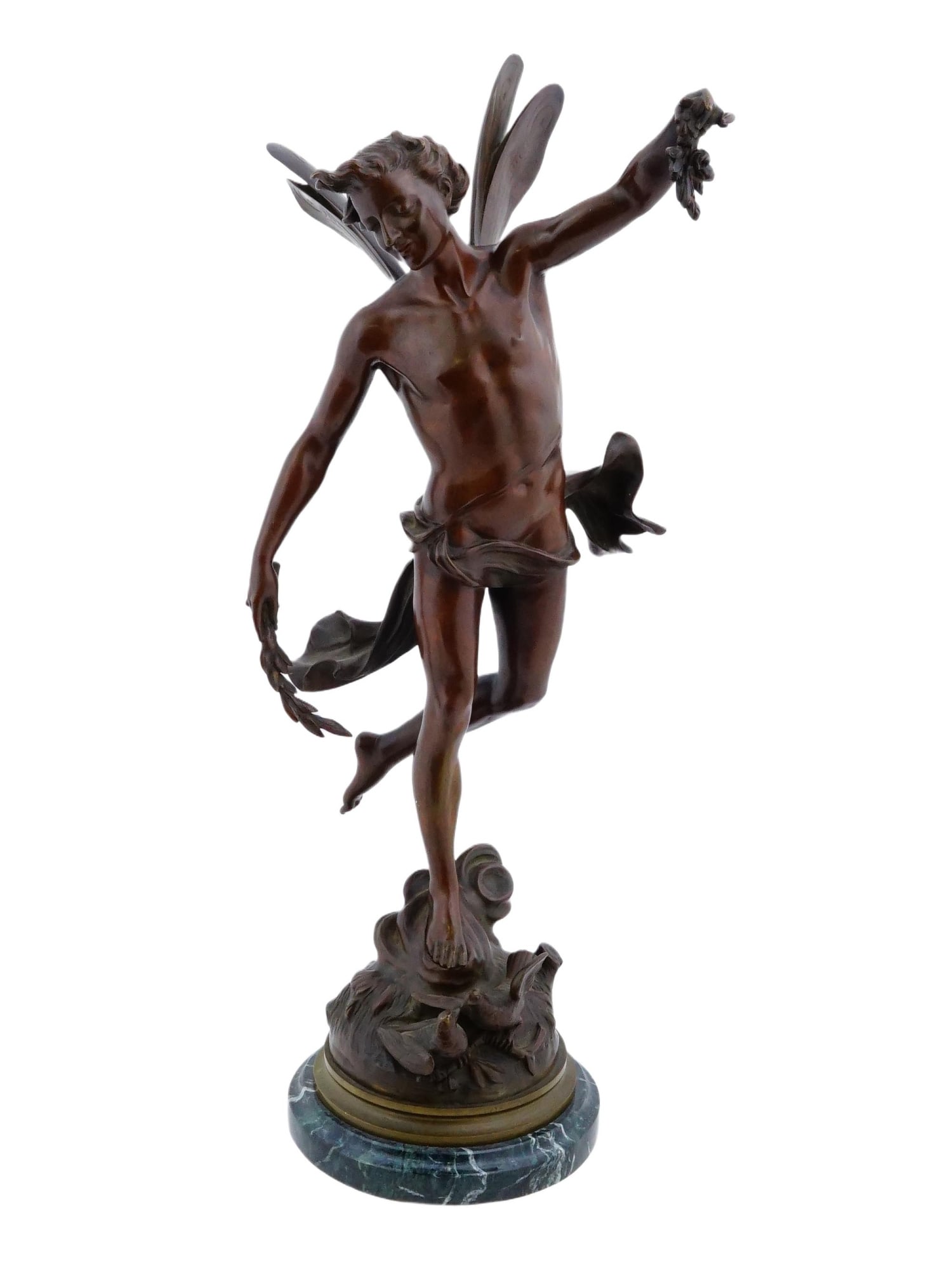 HENRI GIRAUD FRENCH BRONZE SCULPTURE OF CUPID (1 of 8)
