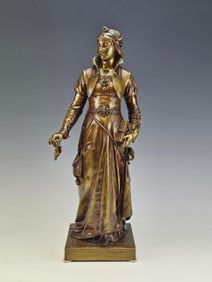 FRENCH BRONZE SCULPTURE BY JEAN LOUIS GREGOIRE CHARITY